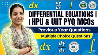 Differential Equation Most Predicted MCQ Questions for HPU UIIT 2026 🔥 | HPU UIIT Maths Preparation