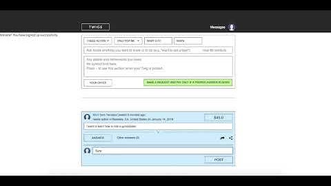 TWIGS. 2-minute video on how to use our website