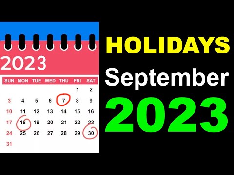 September 2023 Observances and Holidays Around the World by Country, date and month in 2023