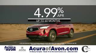 Get low 4.99% 60 month Certified Acura Financing at Acura of Avon! Acura Finance Phone Number