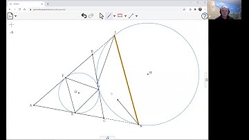 Triangles in Incircle and Excircle with GXWeb
