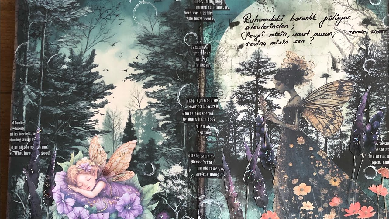 Soft Gothic Themed Art Journal - Soft Gothic Artjournal