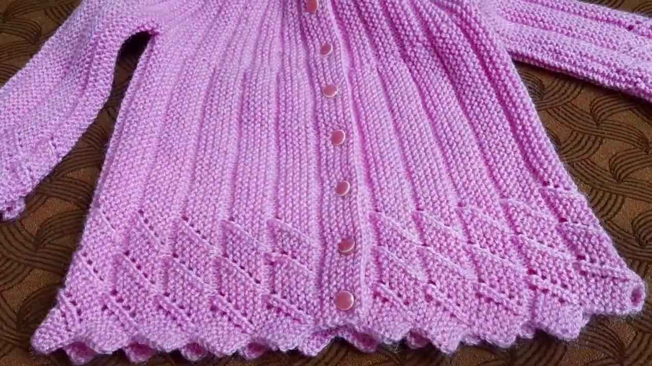 Baby Frock, Sweater, cardigan For 1 to 2 years step by step with full measurement | Part 1 In Hindi.