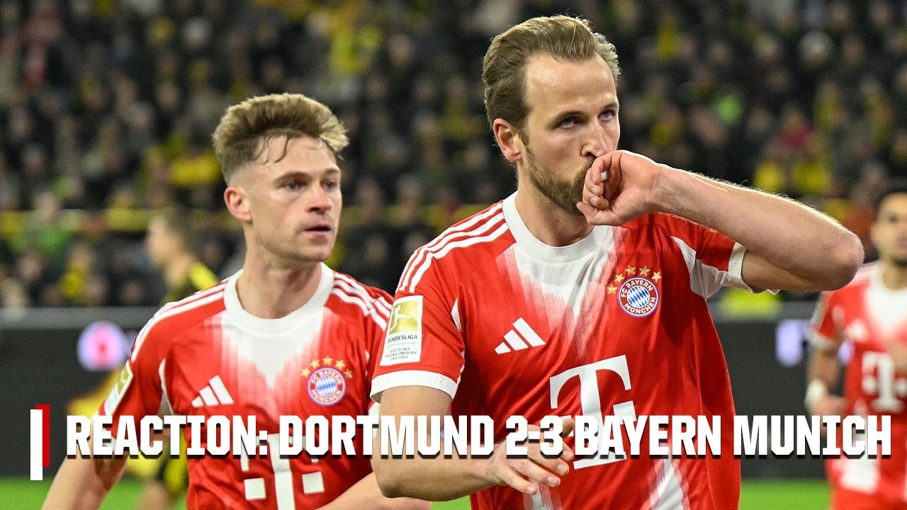 TITLE RACE DONE? 🤔 Borussia Dortmund 2-3 Bayern Munich REACTION! | ESPN FC