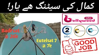 4 feet dish antenna pe 2 best satellites with many channels