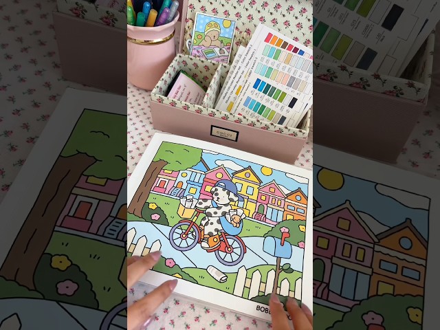 ASMR Coloring Bobbie Goods 🧸🖍️ #asmrcoloring #bobbiegoodscoloringbook