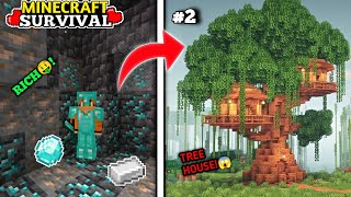 I MAKE POPULAR YOUTUBER TREE HOUSE 😱! in Minecraft survival series Part 2  [In Hindi] @GamerFleet