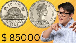 1988 Canada 5 Cents Coin Worth A Lot of Money! Coins Worth Money