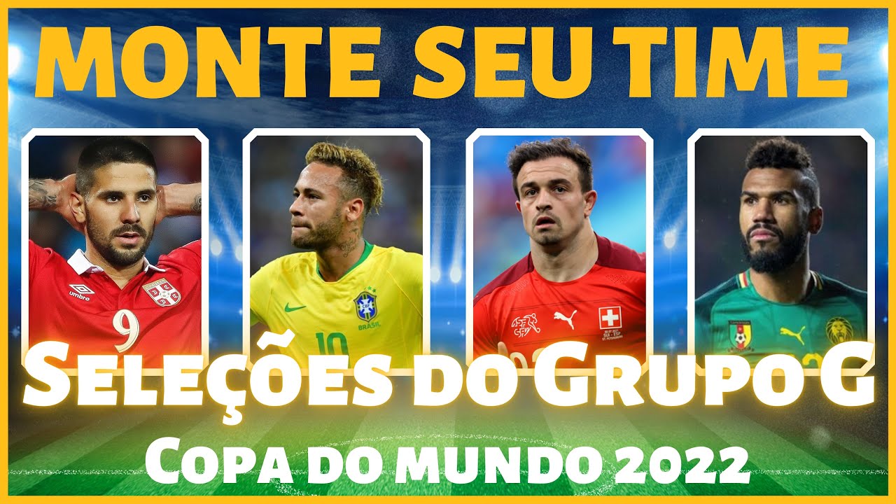 Grupo G Copa do Mundo 2022 com Brasil, Suíça e Sérvia