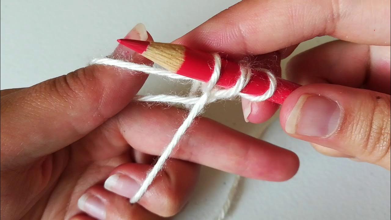 Learn to Knit with Pencils YouTube