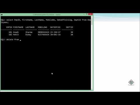 Video: Cum șterg un rând în Oracle SQL?