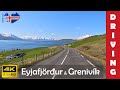 Driving in Iceland 9: Eyjafjordur &amp; Road to Grenivik (4K 60fps)
