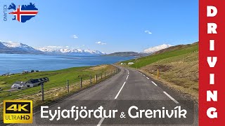 Driving in Iceland 9: Eyjafjordur & Road to Grenivik (4K 60fps)
