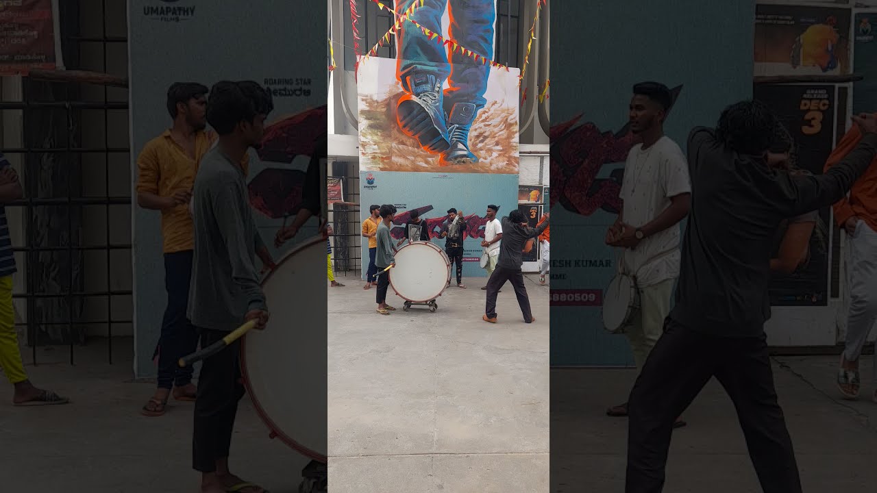 Madha Gaja movie celebration in Prasanna theatre fans