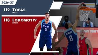 113-112 WILD SHOOTOUT! 🔥 Lokomotiv Kuban vs TOFAŞ Bursa | Gloria Cup Highlights