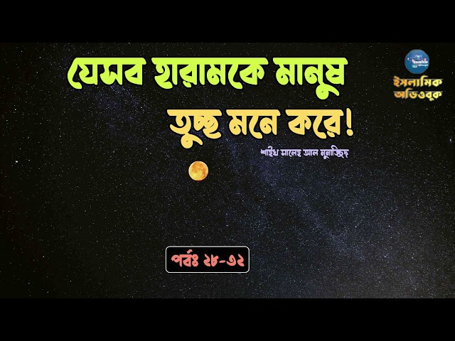 #২৮-৩২নারীদের প্রতি দৃষ্টিপাত করা - যেসব হারামকে মানুষ তুচ্ছ মনে করে