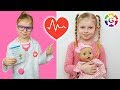 Gabriela doctor check up baby annabell doll  hospital toys