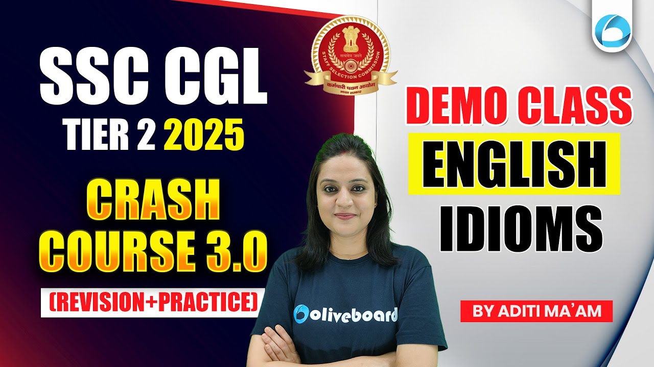 SSC CGL Tier 2 English 2025 | Demo Class Idioms & Phrases | Crash ...