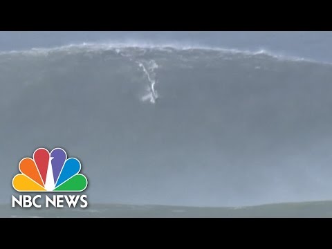 Garrett MacNamara Surfs Massive Wave In Portugal | NBC News