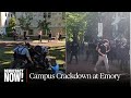 Atlanta police violently arrest emory students  faculty to clear gaza solidarity encampment