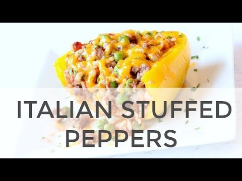 Stuffed Peppers Recipe | How To Make Healthy Italian Stuffed Peppers Recipe