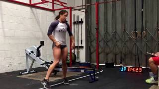 Katherine Kennedy German Throwdown WOD 1 individual and Team. South West Mash Up