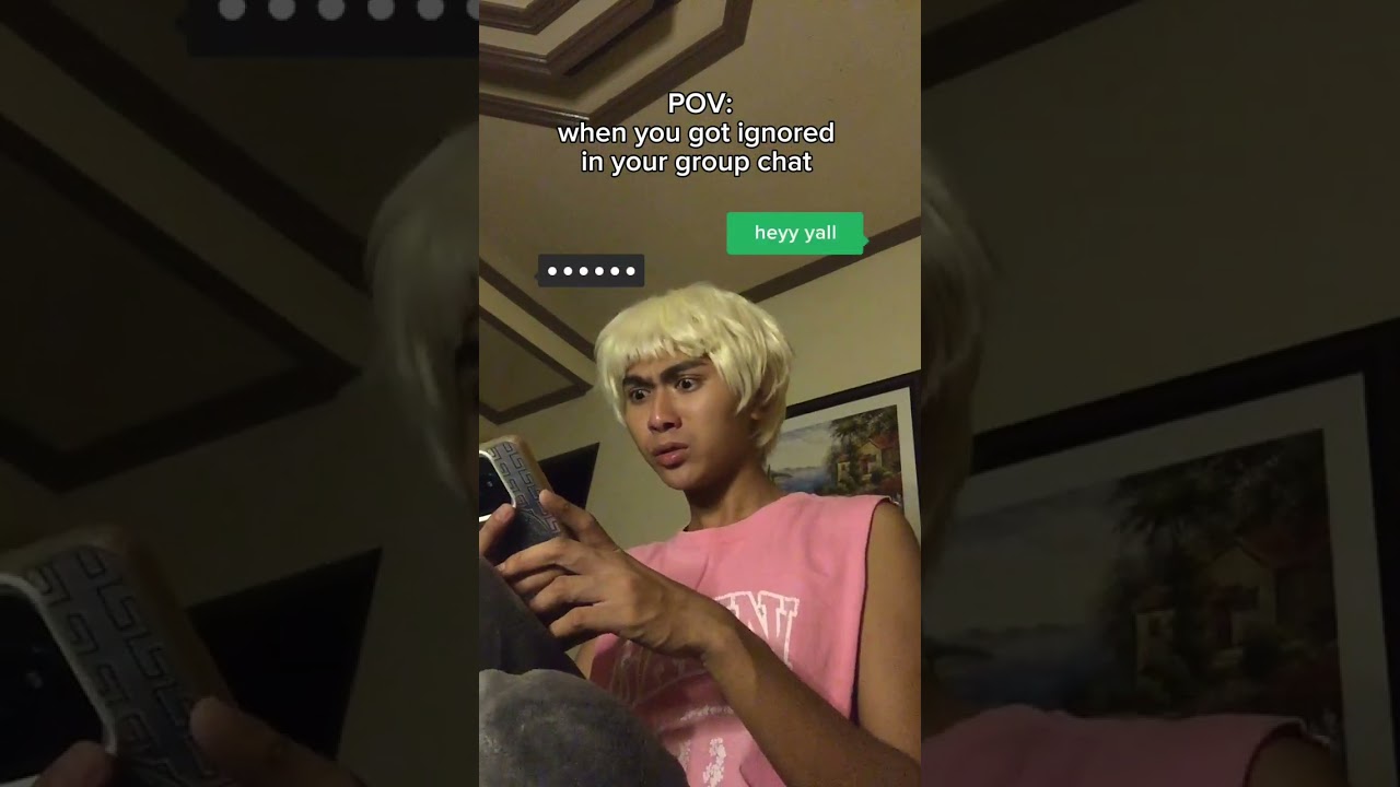 When you got ignored on Group chats 