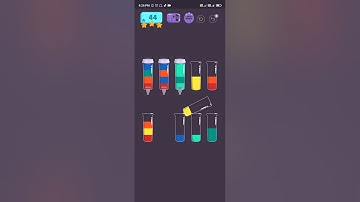 Cups - Water Sort Puzzle Level 44 Gameplay Walkthrough