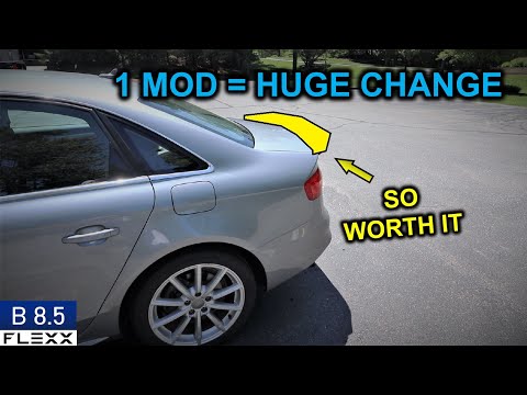 HOW TO ENHANCE THE BACK OF ANY AUDI | How to install wing spoiler A4 B8.5 S-Line