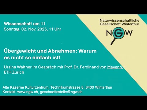 «Wissenschaft um 11»: Übergewicht und Abnehmen: Warum es nicht so einfach ist!