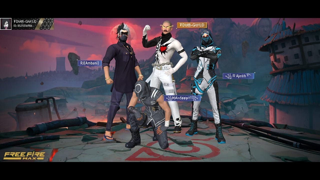 Live streaming free fire ff gaming video livestreaming guild name 