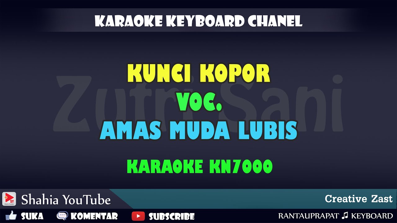 KUNCI KOPOR AMAS MUDA LUBIS KARAOKE KN7000