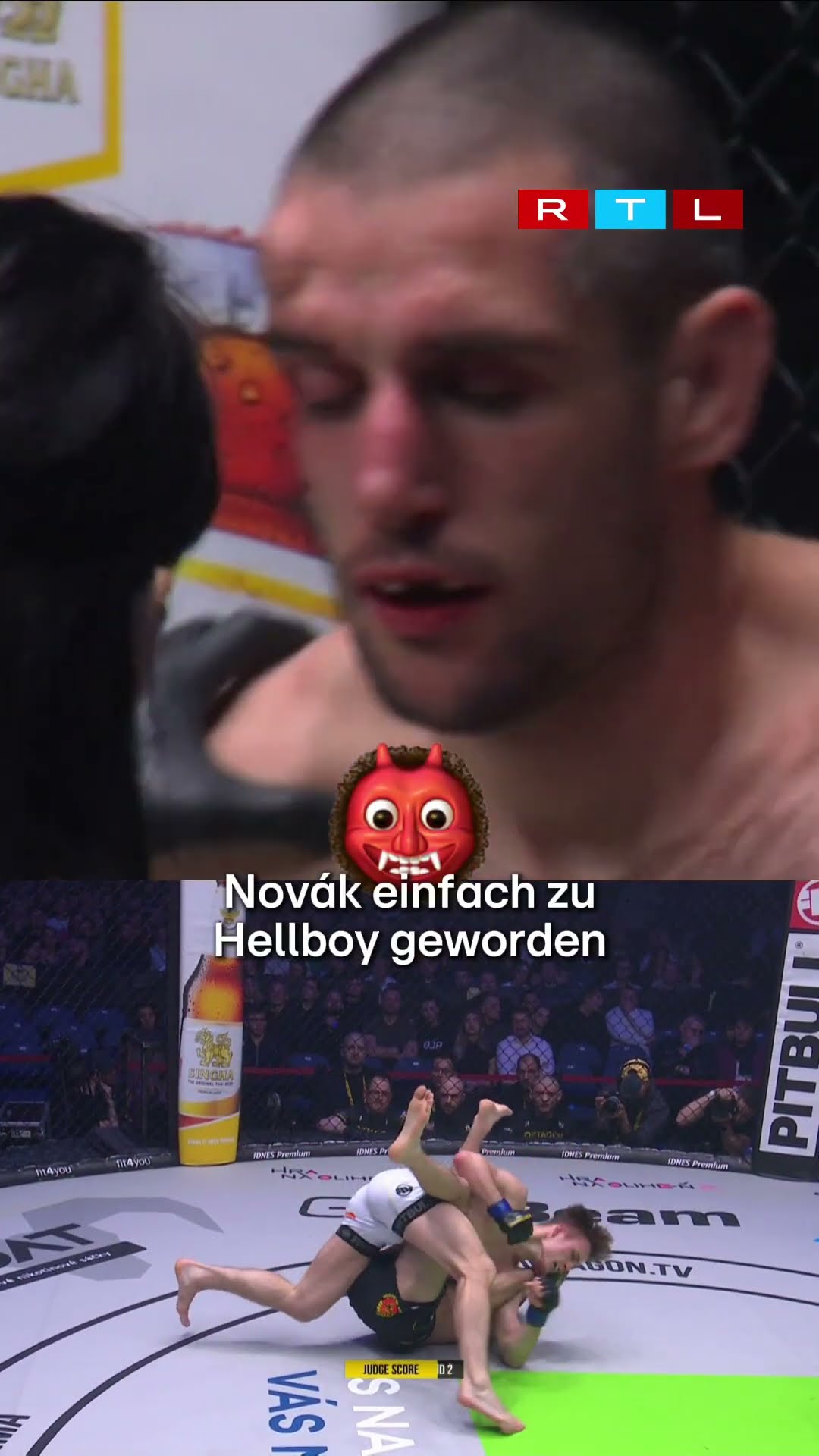 Novák holt sich nach diesem Ellenbogen trotzdem noch den Sieg nach Punkten!?