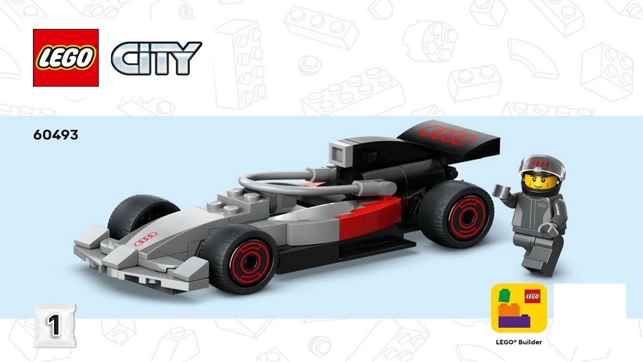 City - F1 Display Truck with Audi F1 Race Car - Formula 1 LEGO instructions