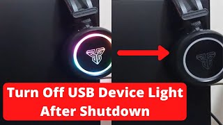 How to Turn Off USB Power After Shutdown | Fix USB Device Lights on After Shutdown screenshot 5