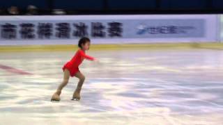 : Nini An, 5 years old super figure skater!  Free skating Beijing FS Cham 2012