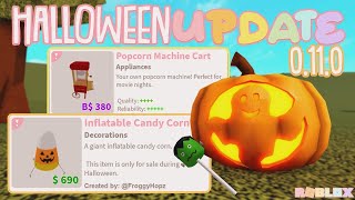 Bloxburg HALLOWEEN Update!! Cotton Candy, Whitelist & More! (0.11.0) 