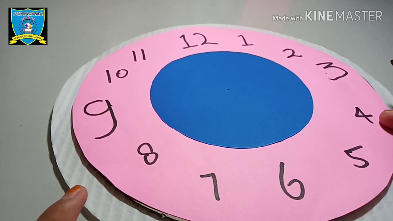 Cara Membuat Alat Peraga Matematika Jam Sudut Youtube