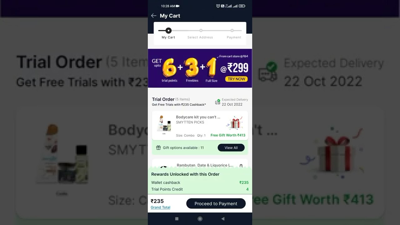 Smytten trial product offer 🎉 | play quiz and get fullsize product |11:39 pm taday #0 trial product