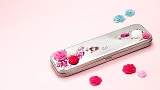 DIYバラのペンケース 華やかに仕上げよう☆型で簡単！