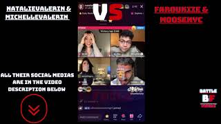 Crazy Tiktok Battle Between Natalievalerin Michellevalerin Vs Faroukiie Moosenyc