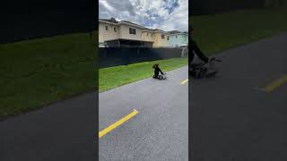 Girl Crashed Riding a Hover Board That She Got for Christmas