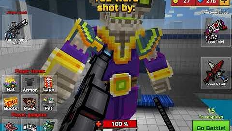 Pixel gun 3d Excalibur weapon review