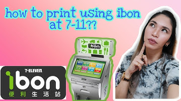 how to print using ibon at 7-11 step by step