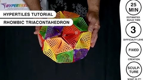 HyperTiles Guided Tutorial - How To Make The Rhombic Triacontahedron Level 3