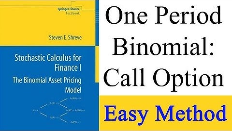 One Period Binomial: Easy Method