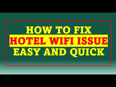 How to Fix Hotel WiFi Issue - Quick and Easy Way by NetworkTutor