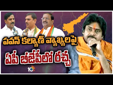 పవన్ కల్యాణ్ వ్యాఖ్యలపై ఏపీ బీజేపీలో రచ్చ | BJP Leaders Reaction On Pawan Kalyan Comments | 10TV