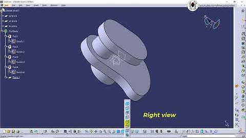 CATIA Engine | Part Design | Assembly | Kinematics animation| Tutorial for beginners