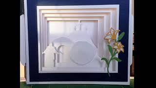 Easter Jesus Shadow-Box Card with Beautiful Lighting That Just Happened!